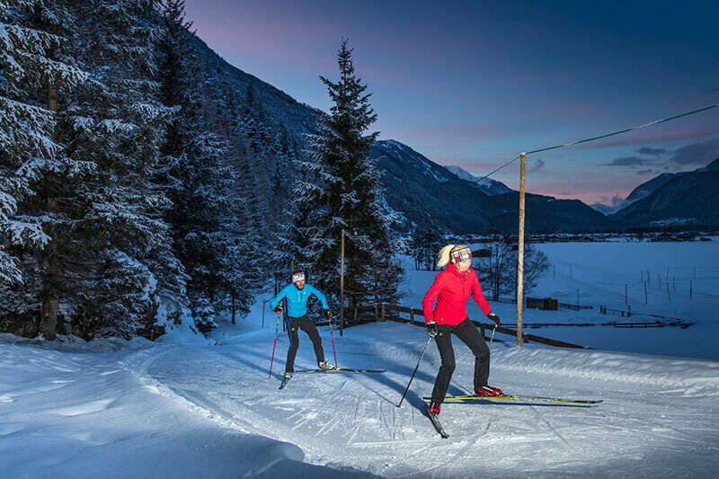 Cross-country skiing in Längenfeld